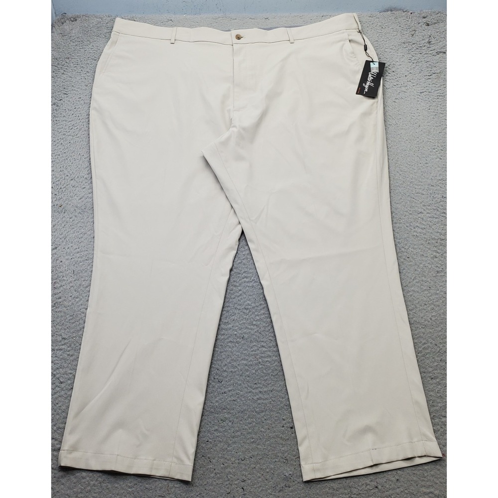 Walter Hagen Golf Pants Mens 52/30 Tan Perfect 11 Wrinkle Resistant 11132216612